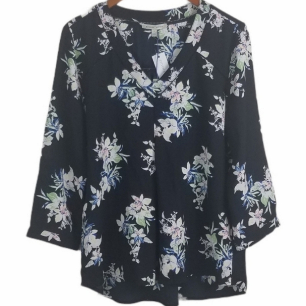 Hawthorn Chilwell Lattice Detail Top Black L